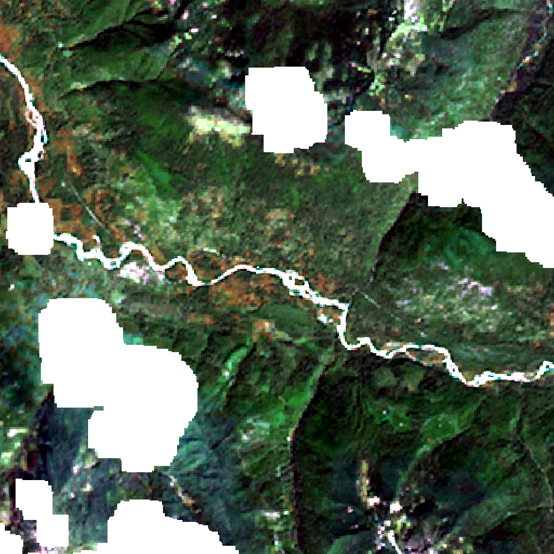 Landsat image of Boulder Lake, Washington one year before the 2022 fire